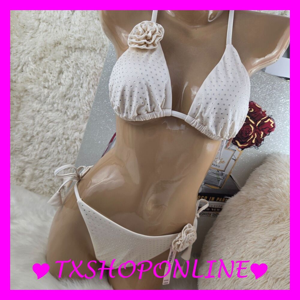 💗👙Victoria's Secret Swim Rosette Shine Triangle Bikini Set👙💗